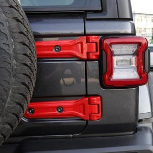 Red Car ABS Tail Gate Hinge Kit Cover Decorative